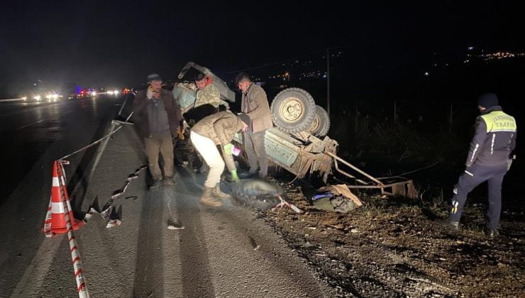 Alaşehir’de trafik kazası | Feci kazada 2 kişi yaralandı