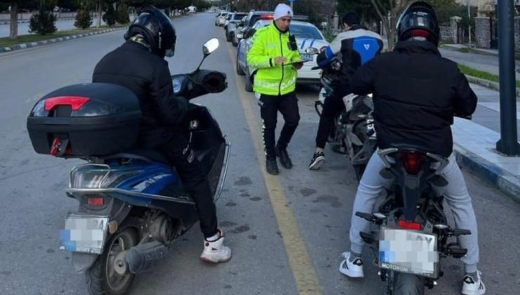Manisa’da trafik denetimleri | Manisa’da 21 motosiklet daha trafikten men edildi